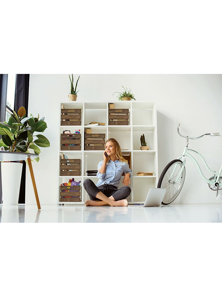 Securit Pudełko w kolorze jasnobrązowym - 33 x 21 x 24,2 cm rozmiar: onesize