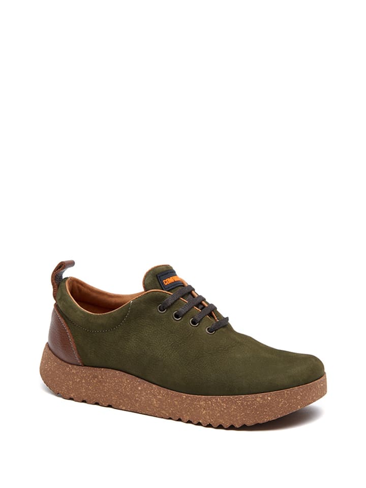 Comfortfusse Skórzane sneakersy w kolorze khaki rozmiar: 42