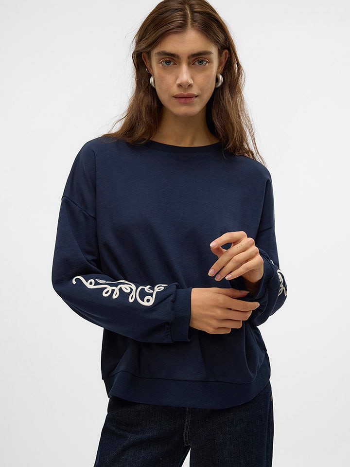 Vero Moda Bluza w kolorze granatowym rozmiar: L