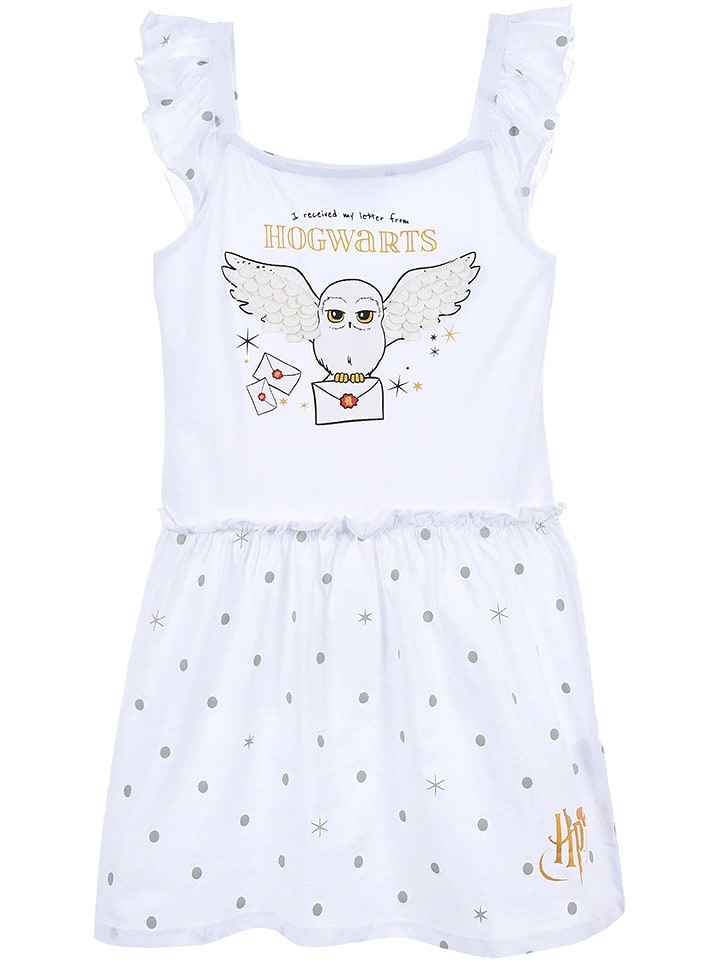 Harry Potter Sukienka "Harry Potter" w kolorze białym rozmiar: 104