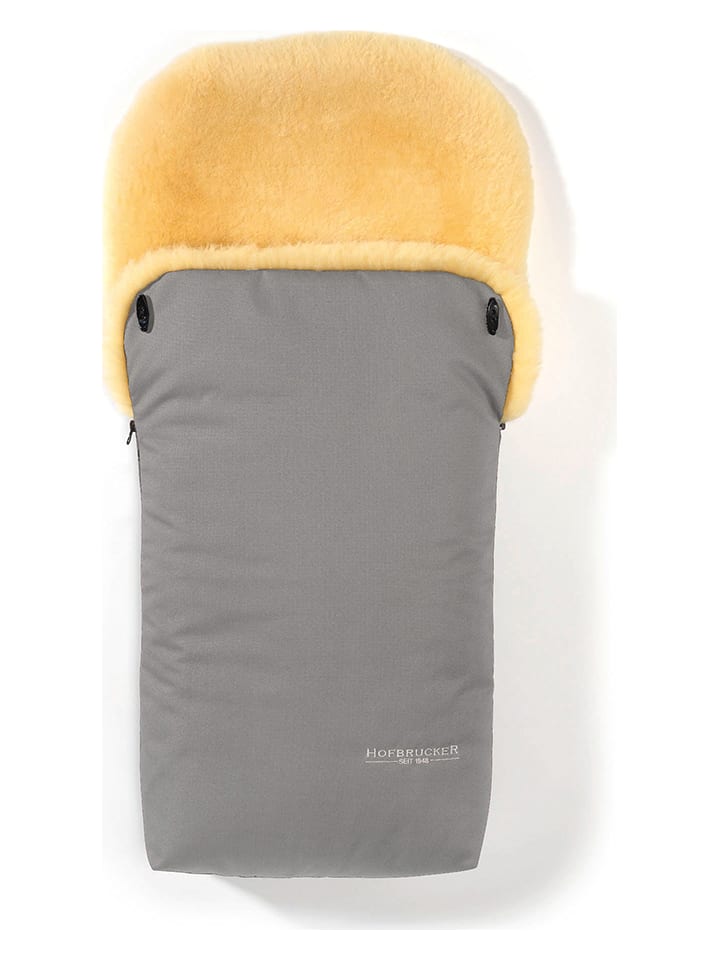 Hofbrucker Śpiworek "Putzi" w kolorze szarym z wełny jagnięcej - 90 x 34 cm rozmiar: onesize
