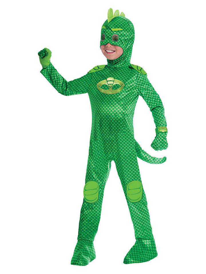 amscan Kombinezon kostiumowy "PJ Masks Gecko" w kolorze zielonym rozmiar: 98/104