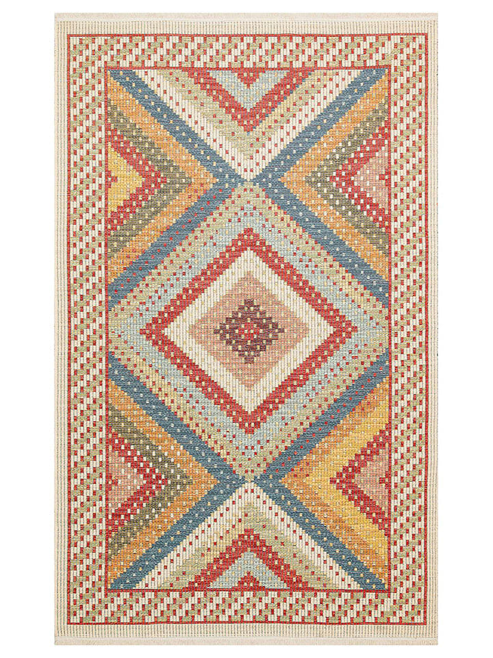 Conceptum Hypnose Dywan bawełniany "NMD 10" w kolorze beżowym ze wzorem rozmiar: 80x150 cm