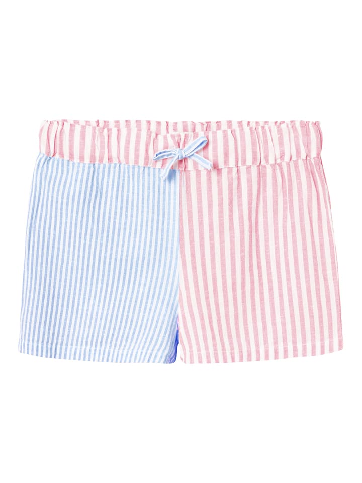 name it Szorty "Histripe" w kolorze jasnoróżowo-błękitnym rozmiar: 140