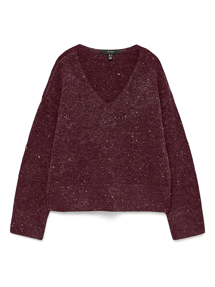 Vero Moda Sweter w kolorze bordowym rozmiar: XS