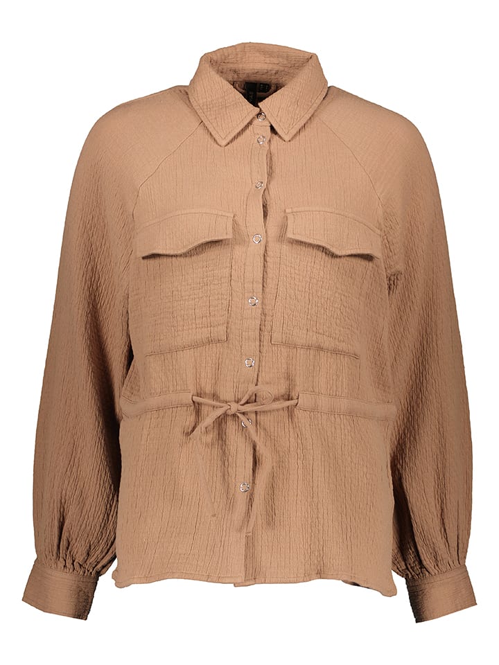 Y.A.S Bluzka w kolorze jasnobrązowym rozmiar: L