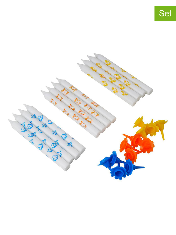 Dr. Oetker Świeczki urodzinowe (24 szt.) "Mouse" w kolorze białym rozmiar: onesize