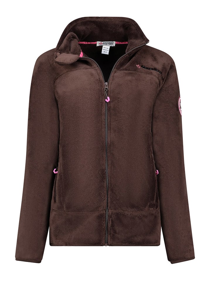 Canadian Peak Kurtka polarowa "Udilas" w kolorze brązowym rozmiar: XL