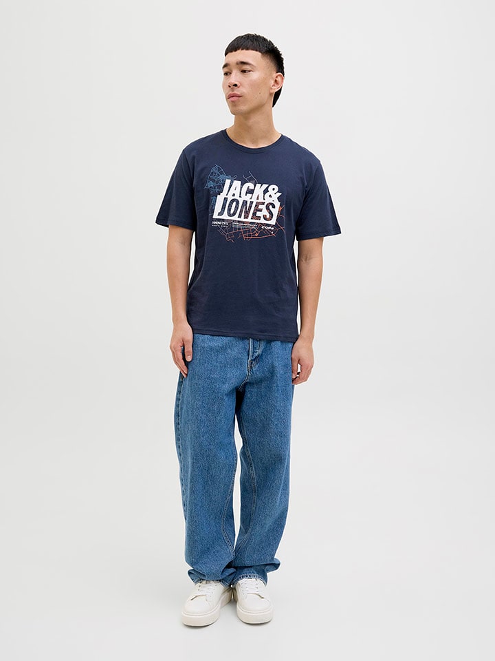 Jack & Jones Koszulka w kolorze granatowym rozmiar: L