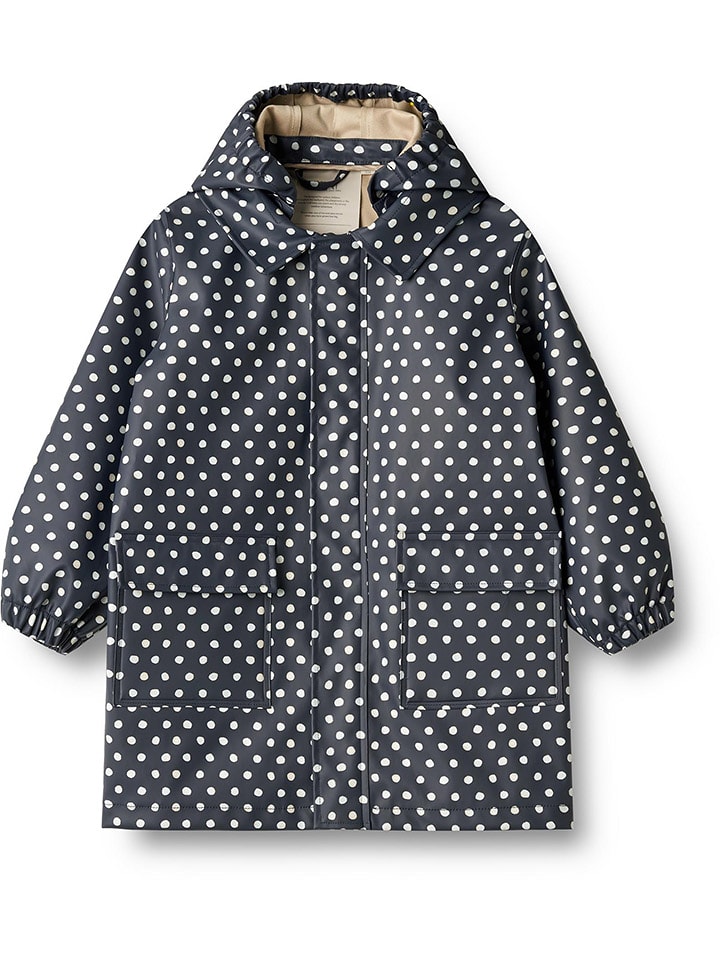 Wheat Kurtka przeciwdeszczowa "Finley" w kolorze czarno-kremowym rozmiar: 110