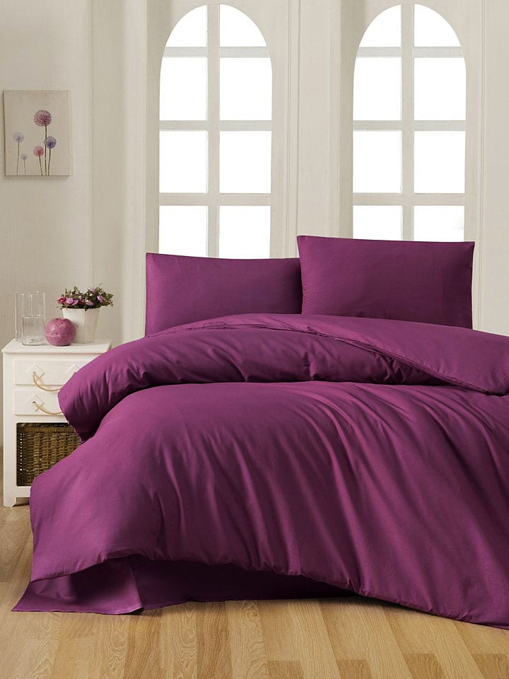 Elizabed Komplet pościeli renforcé w kolorze fioletowym rozmiar: 155x220 cm