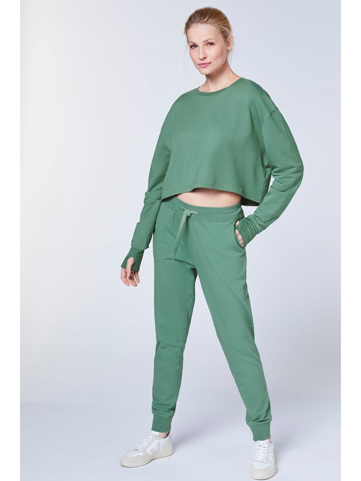 Detto Fatto Bluza w kolorze zielonym rozmiar: S