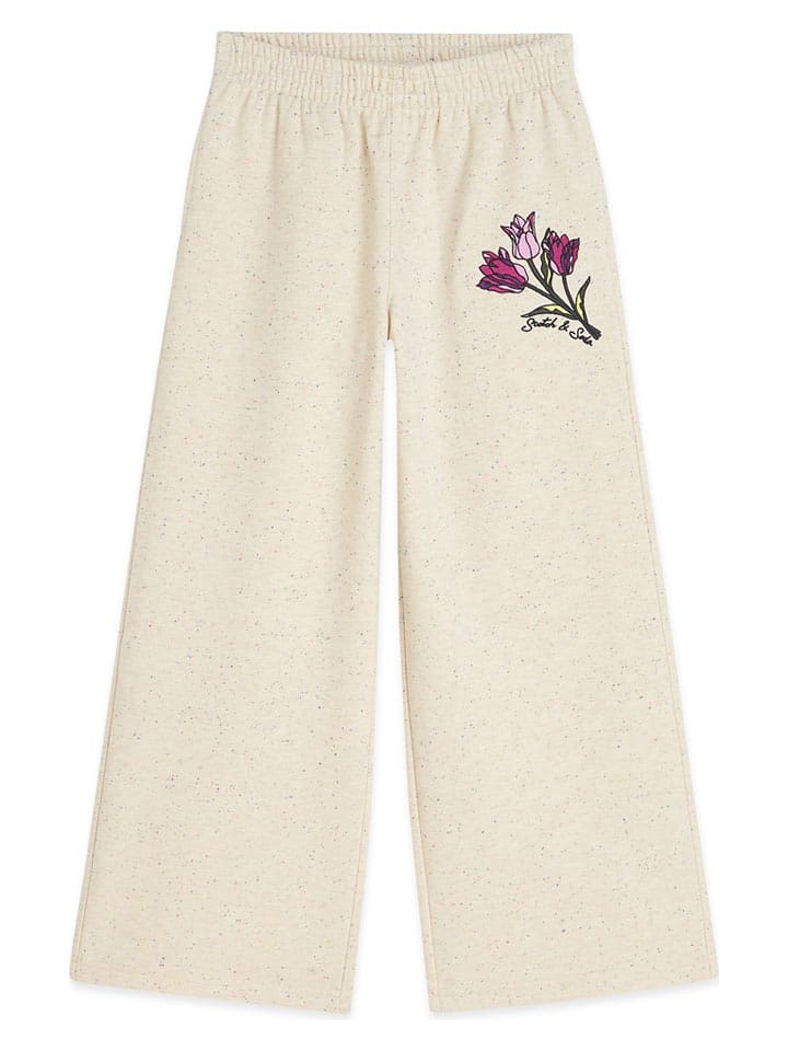 Scotch & Soda Spodnie dresowe w kolorze beżowym rozmiar: 134/140