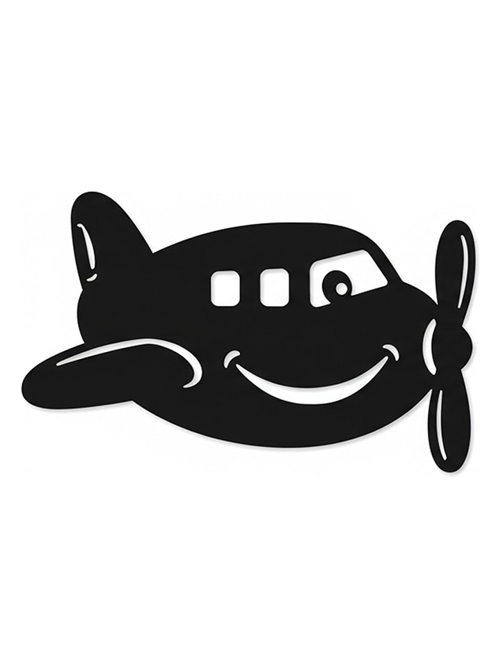 Woody Kids Dekoracja ścienna w kolorze czarnym - 33 x 20 cm rozmiar: onesize