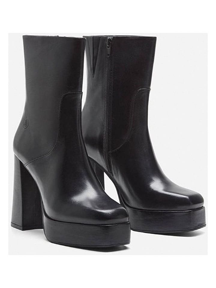 Herrlicher Skórzane botki "Roma" w kolorze czarnym rozmiar: 40