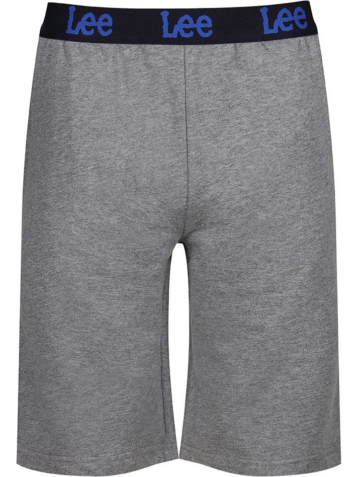 LEE Underwear Szorty piżamowe "White River" w kolorze jasnoszarym rozmiar: L