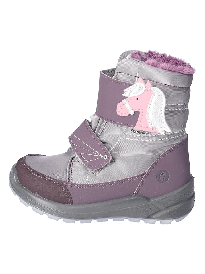 Ricosta Botki zimowe "Garei" w kolorze szaro-fioletowym rozmiar: 28