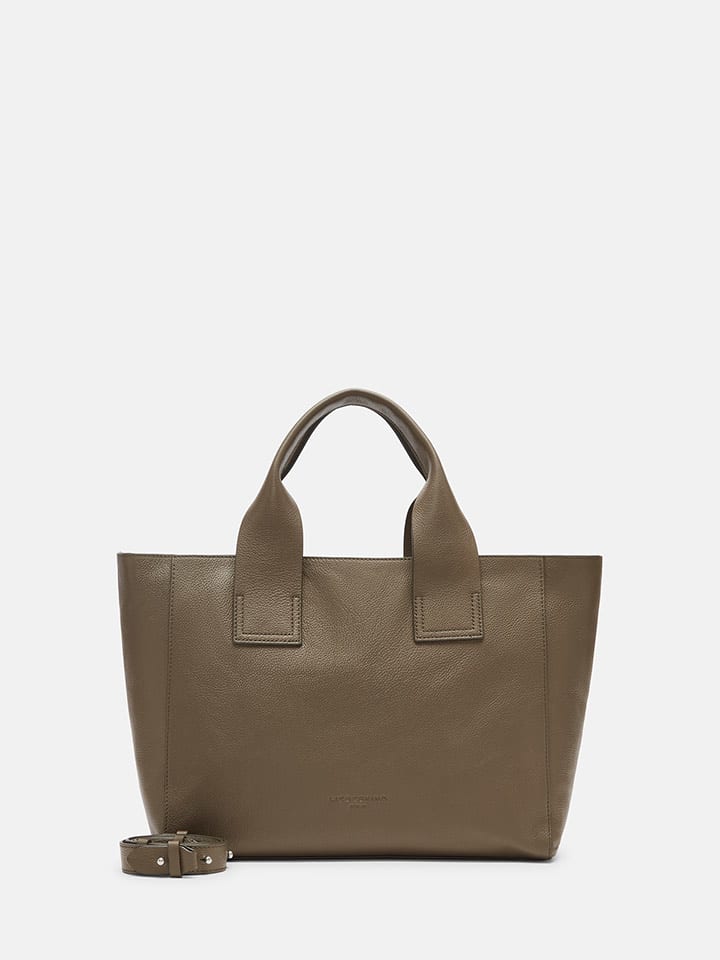 Liebeskind Berlin Skórzana torebka "Sienna" w kolorze khaki - 35 x 27 x 13 cm rozmiar: onesize