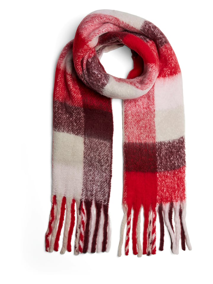 Pieces Szal w kolorze czerwonym rozmiar: onesize