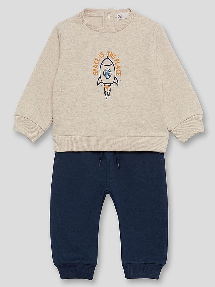 Street MONKEY 2-częściowy zestaw w kolorze granatowo-beżowym rozmiar: 68