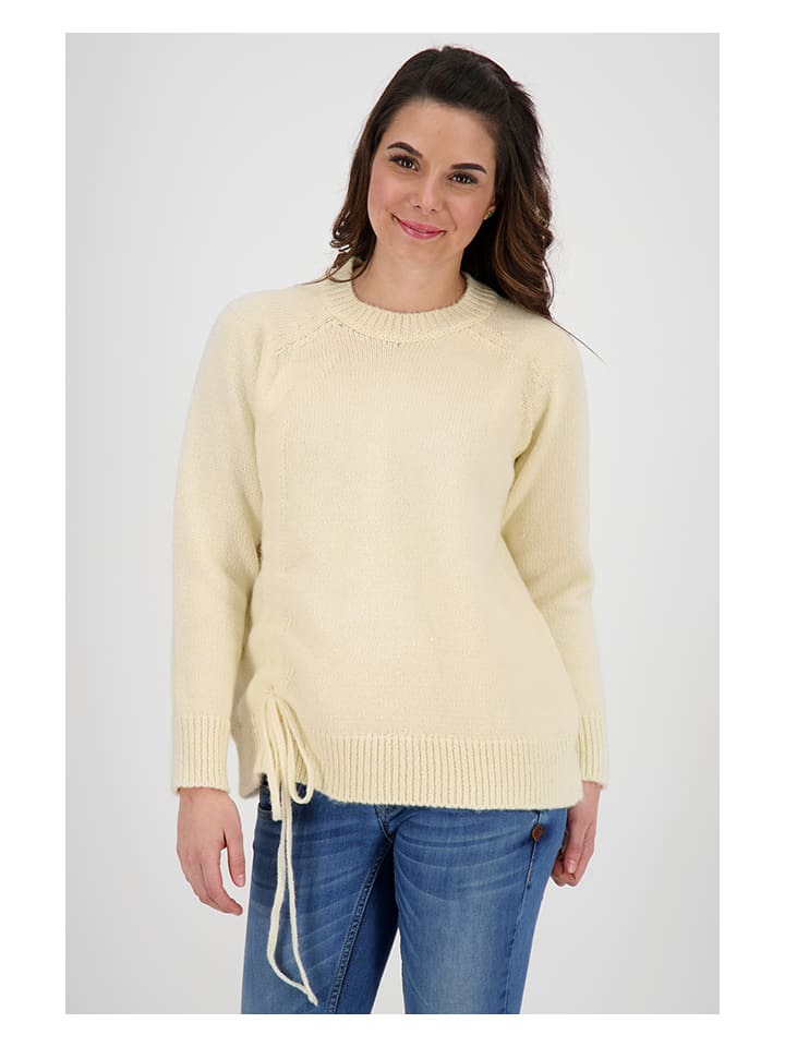 alife and kickin Sweter "Dalila" w kolorze kremowym rozmiar: S