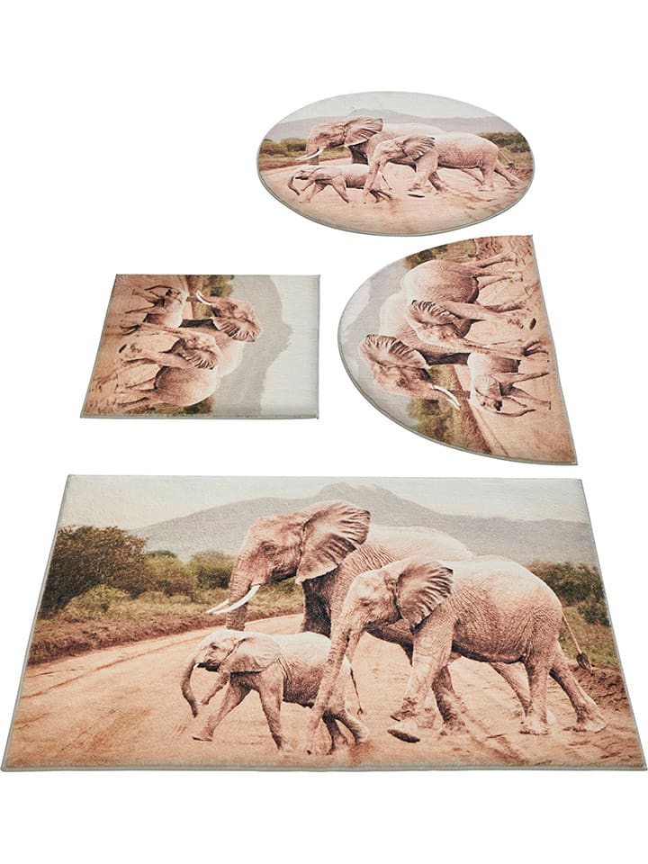 heine home Dywanik łazienkowy w kolorze beżowym rozmiar: 80x150 cm