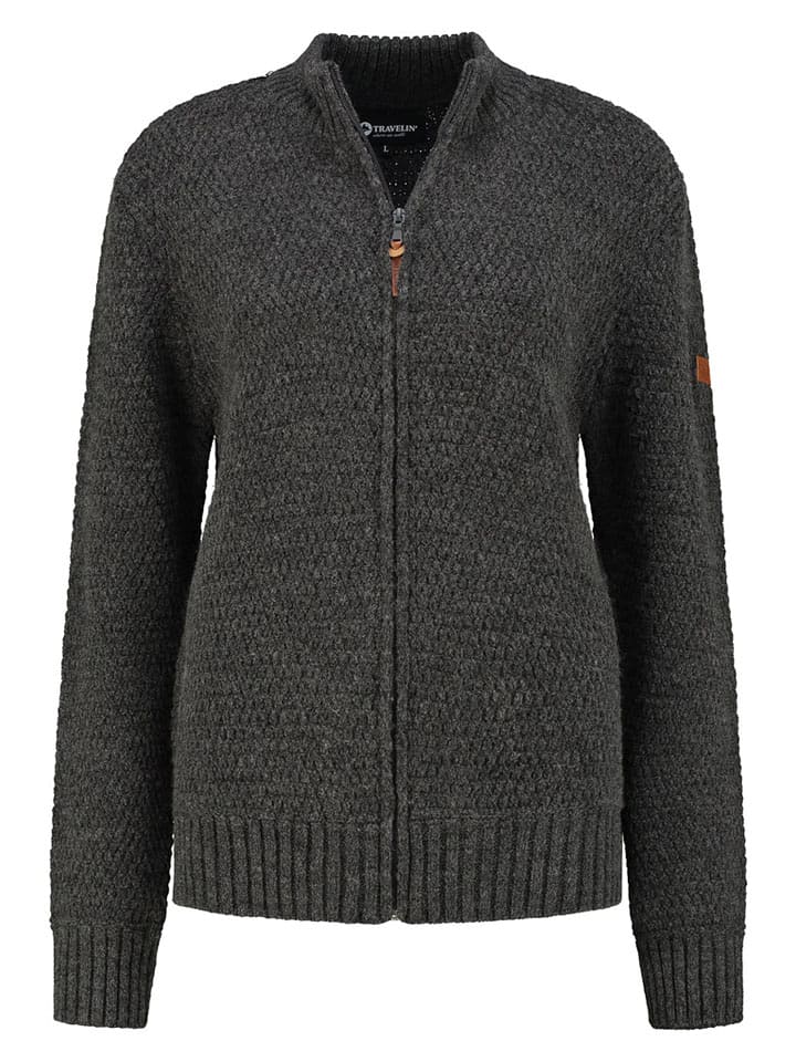 TRAVELIN' Kardigan "Kemi" w kolorze antracytowym rozmiar: XL