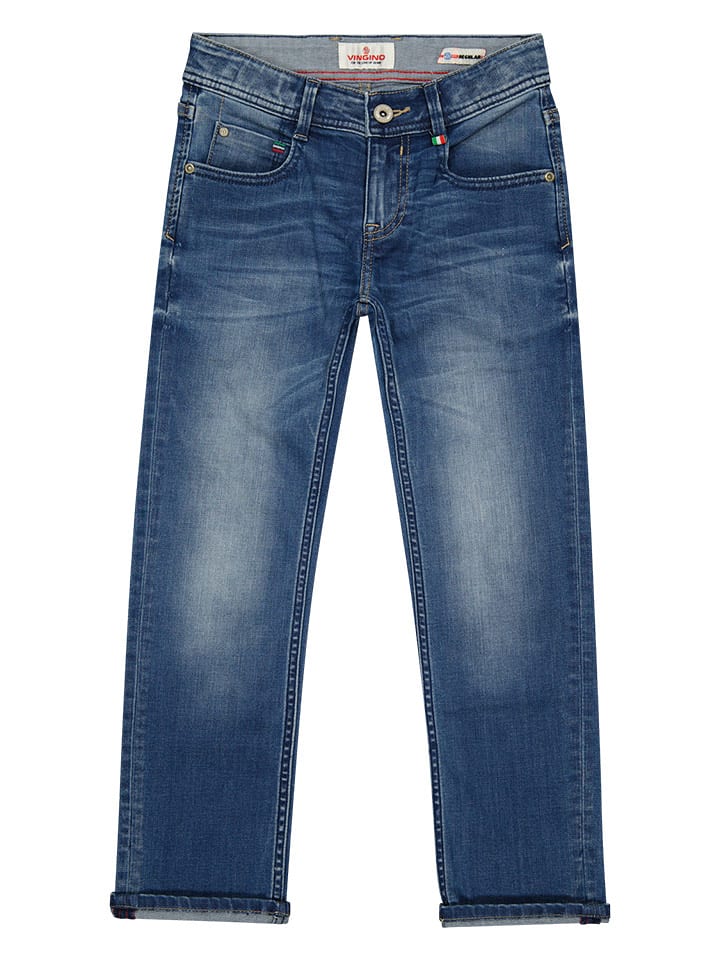 Vingino Dżinsy "Baggio" - Regular fit - w kolorze niebieskim rozmiar: 176