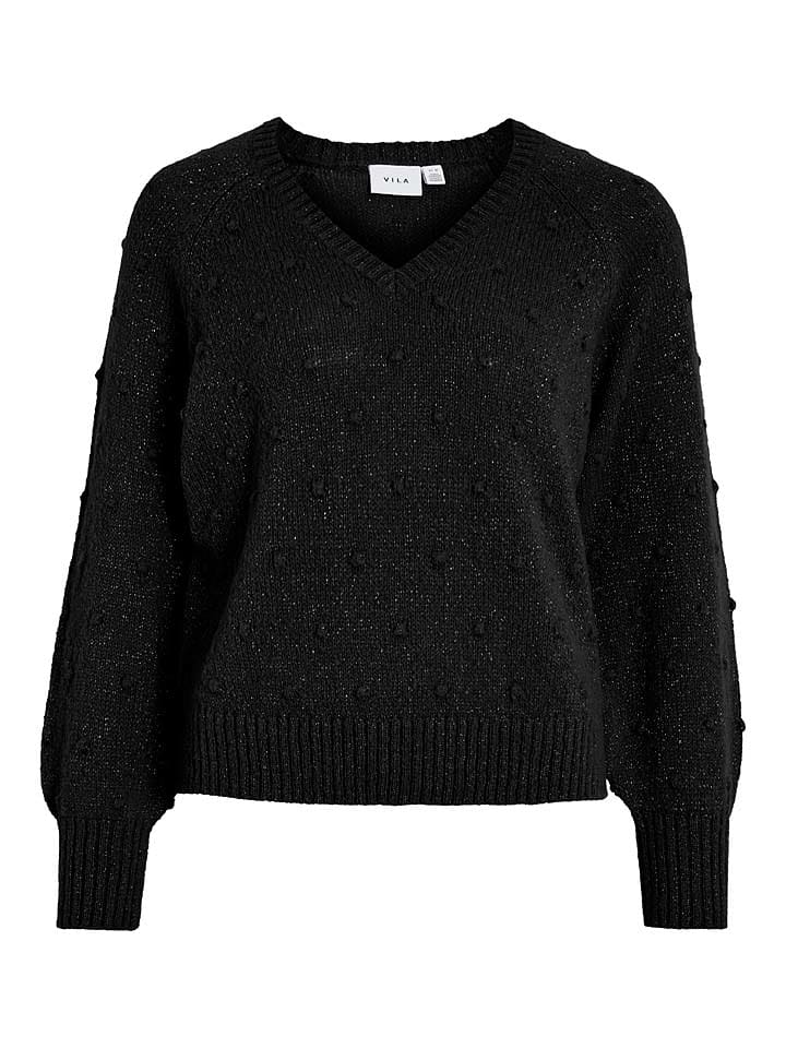 Vila Sweter w kolorze czarnym rozmiar: S