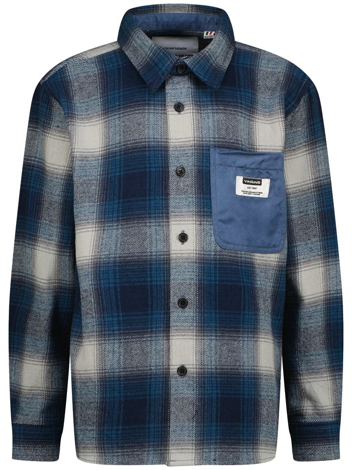 Vingino Koszula w kolorze granatowo-kremowym rozmiar: 164