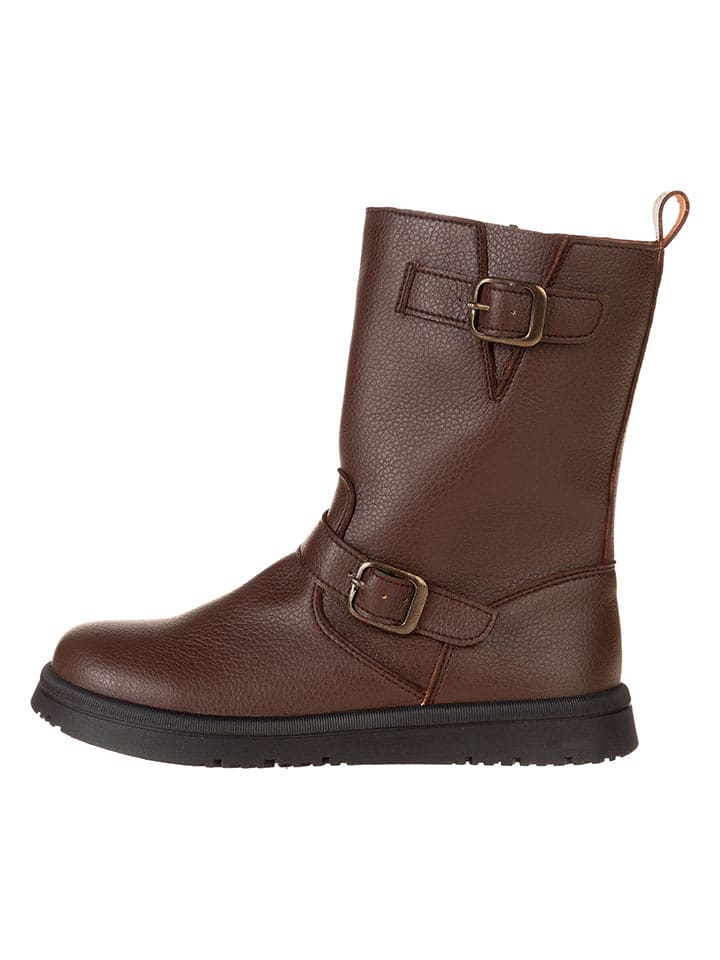 lamino Skórzane kozaki w kolorze brązowym rozmiar: 33