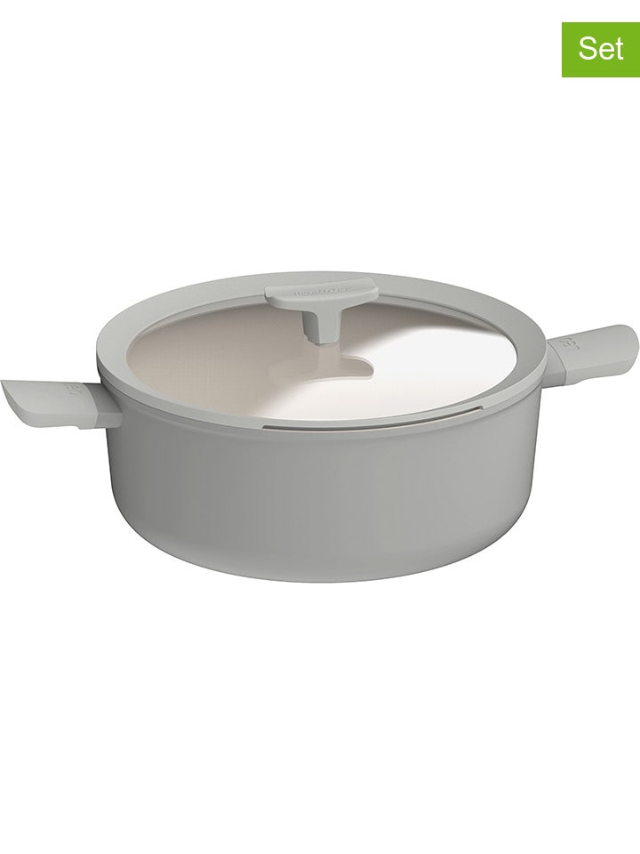 BergHOFF 2-częściowy zestaw "Balance" w kolorze jasnoszarym - Ø 28 cm rozmiar: onesize