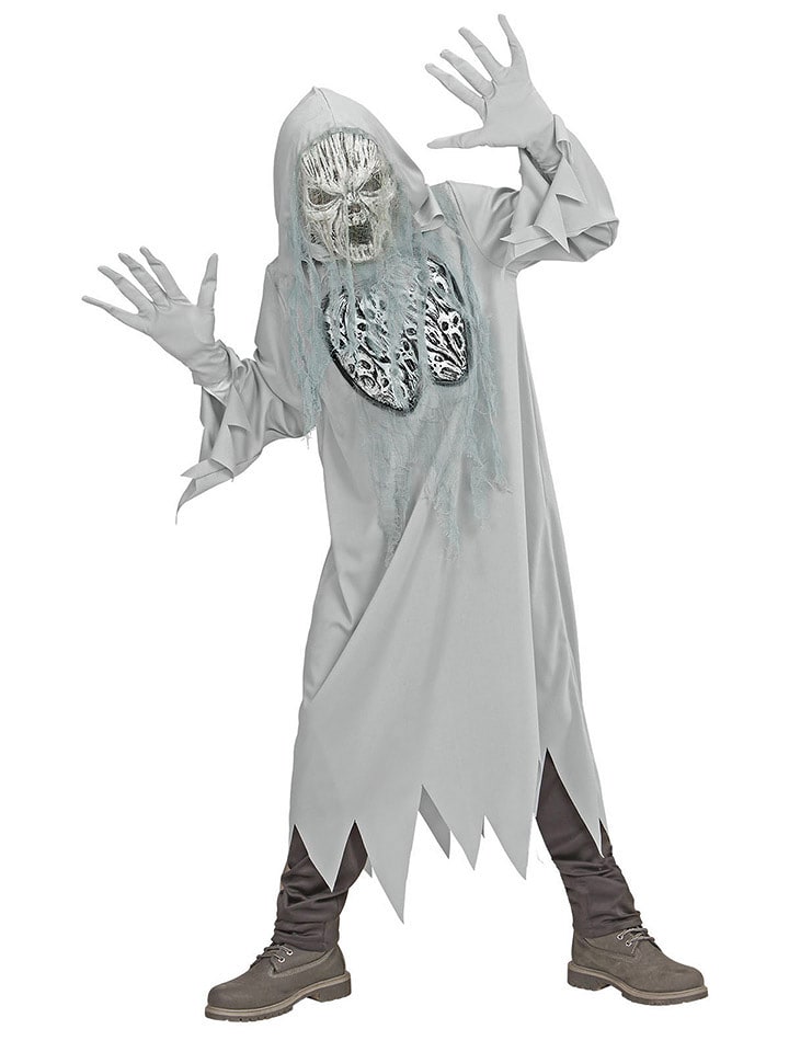 Carnival Party 3-częściowy kostium w kolorze jasnoszarym rozmiar: 140