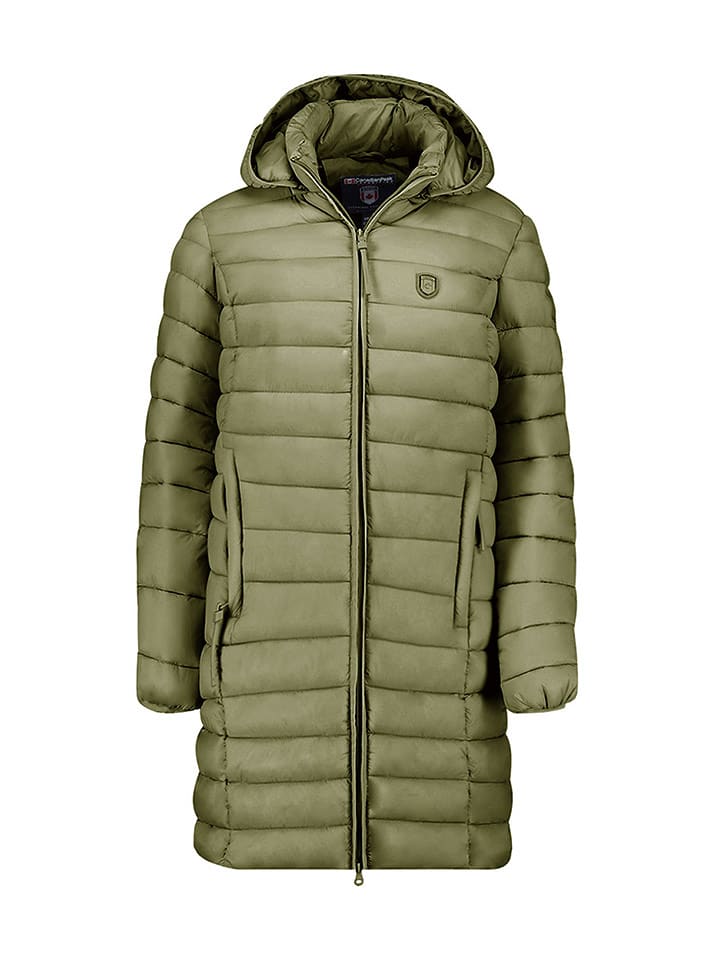 Canadian Peak Płaszcz pikowany "Akitaleak" w kolorze zielonym rozmiar: XL