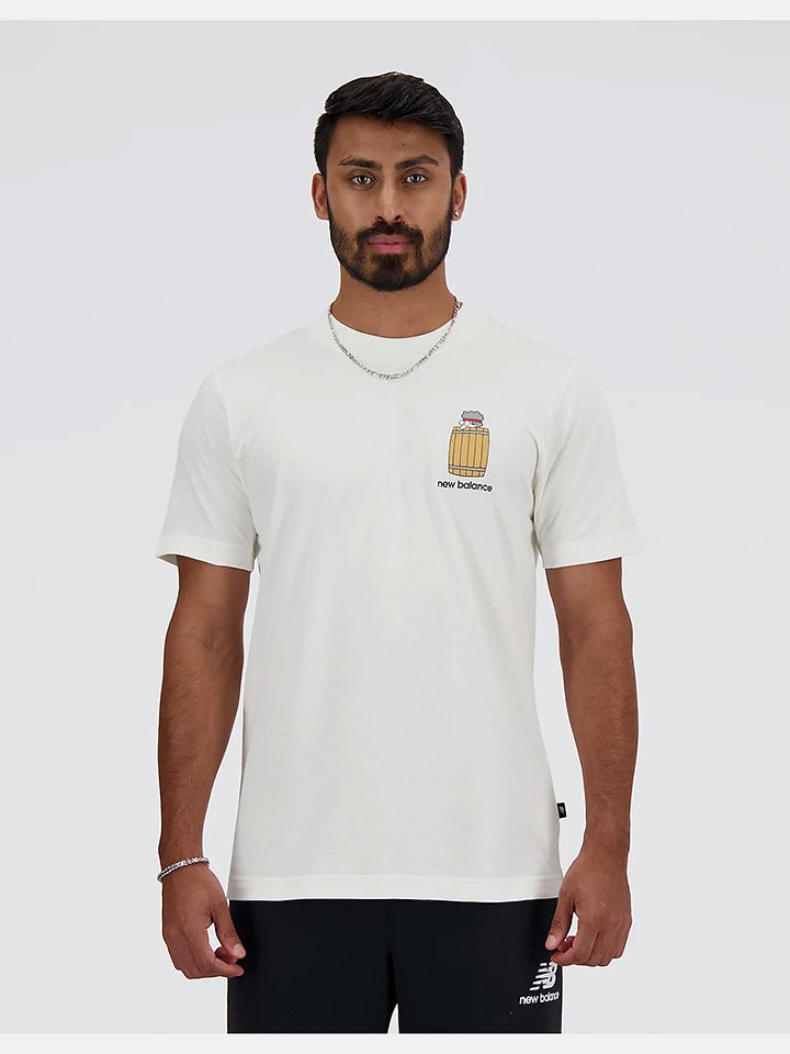 New Balance Koszulka "Barrel Runner" w kolorze białym rozmiar: S