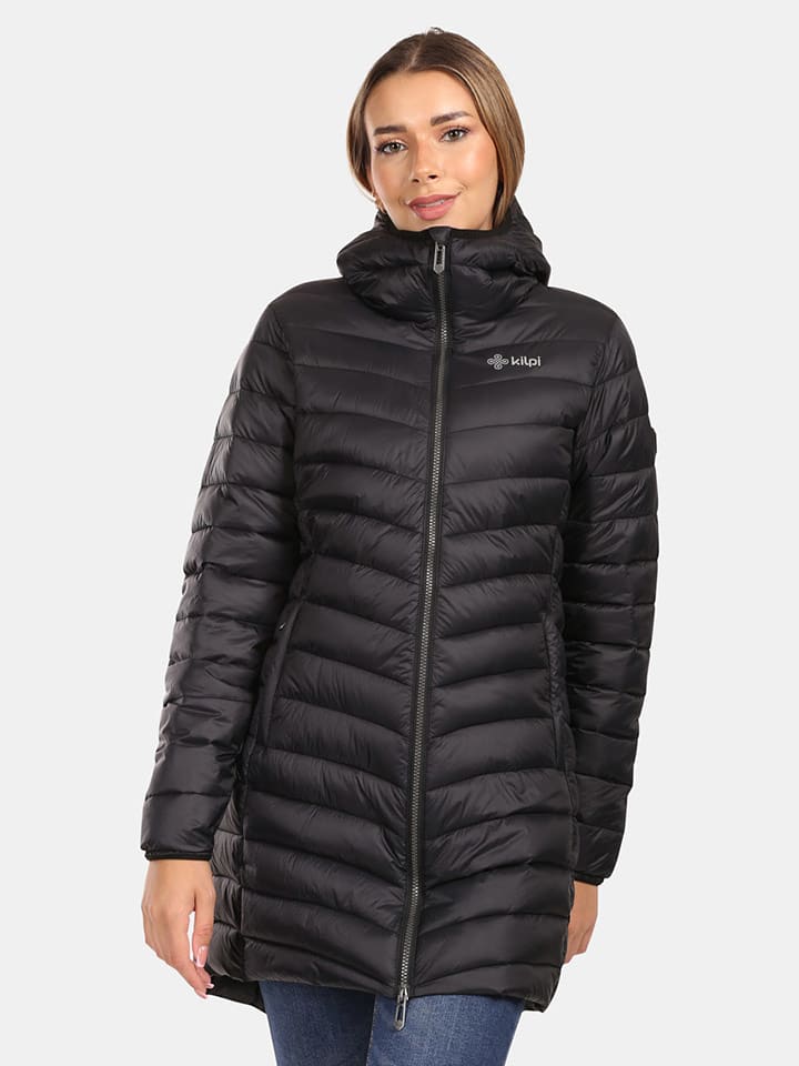 Kilpi Płaszcz pikowany "Leila" w kolorze czarnym rozmiar: 34