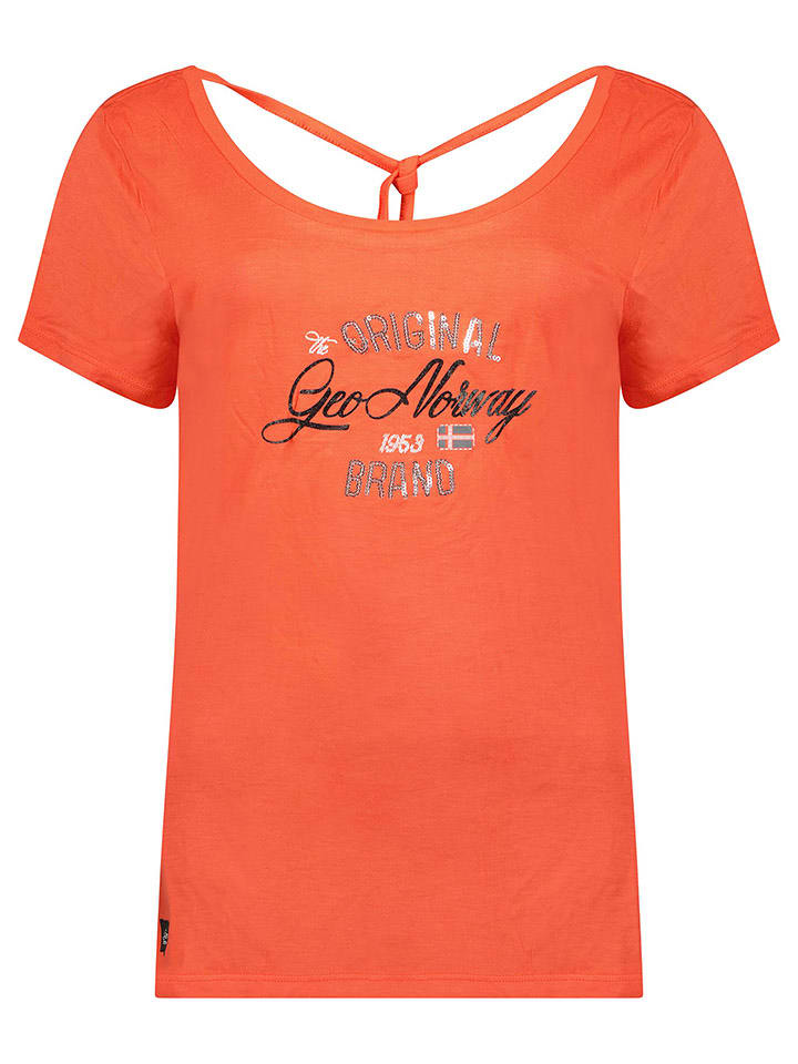 Geographical Norway Koszulka "Jalet" w kolorze pomarańczowym rozmiar: XL