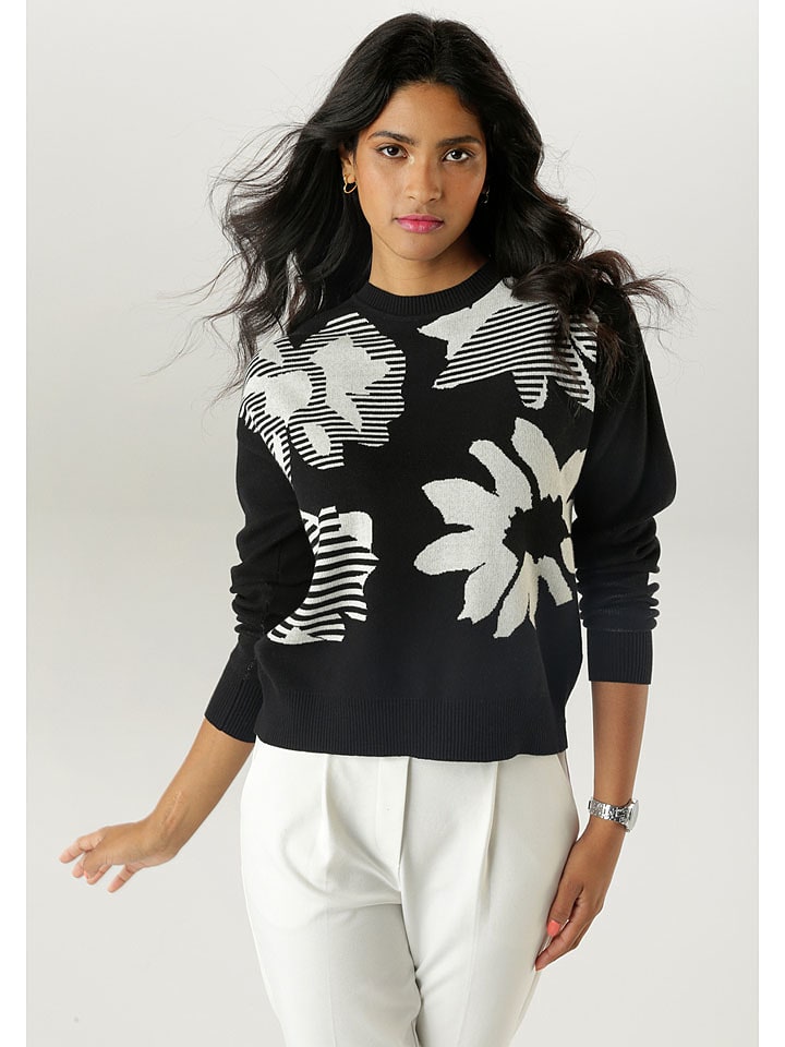 Aniston Sweter w kolorze czarnym rozmiar: 46