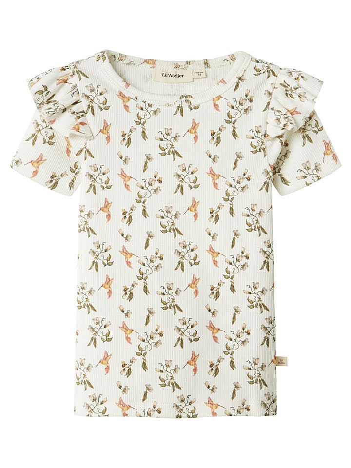 Lil Atelier Koszulka "Lavo" w kolorze kremowym rozmiar: 98