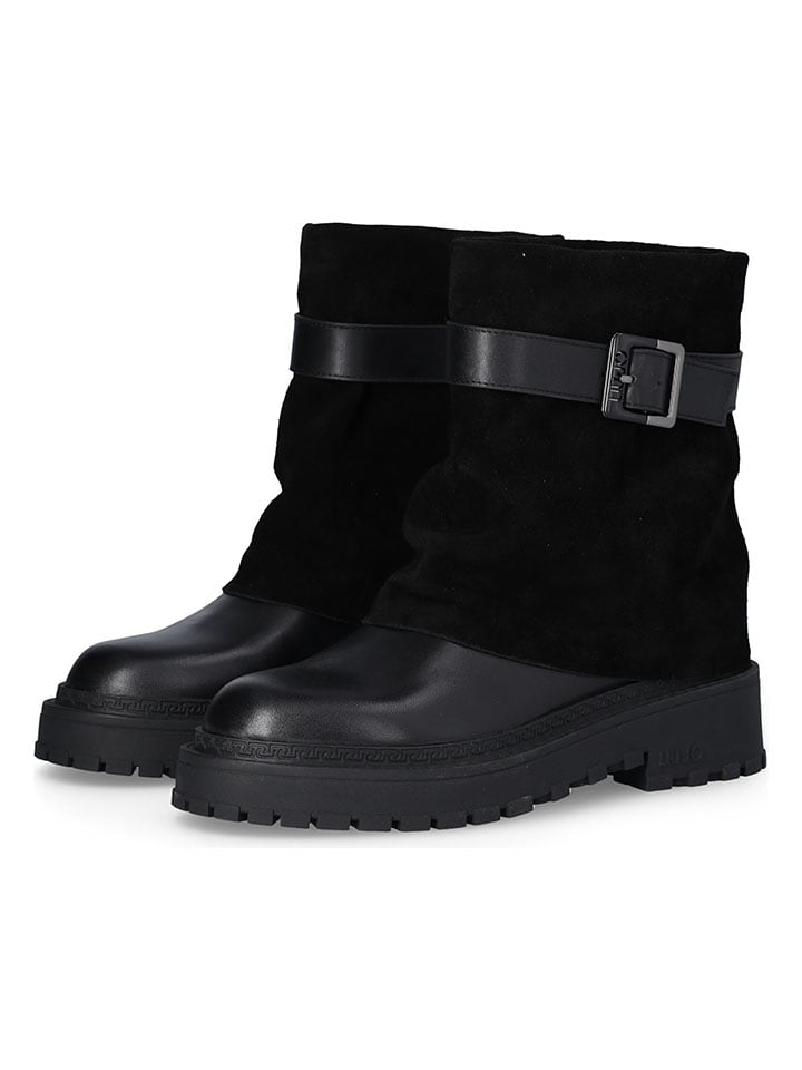 Liu Jo Skórzane botki w kolorze czarnym rozmiar: 37