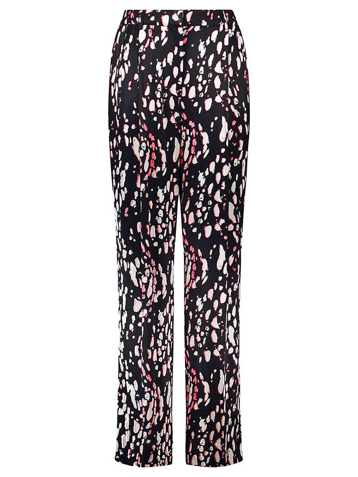 TAIFUN Spodnie w kolorze czarno-różowym rozmiar: 40