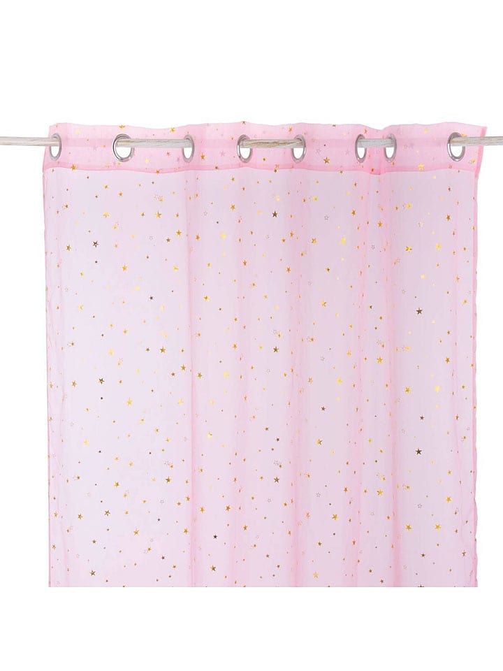 WellHome for Kids Zasłona w kolorze biało-złotym- 250 x 140 cm rozmiar: onesize