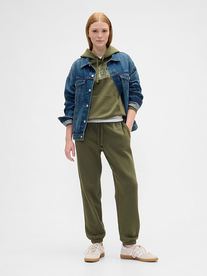 GAP Spodnie dresowe w kolorze khaki rozmiar: XXL