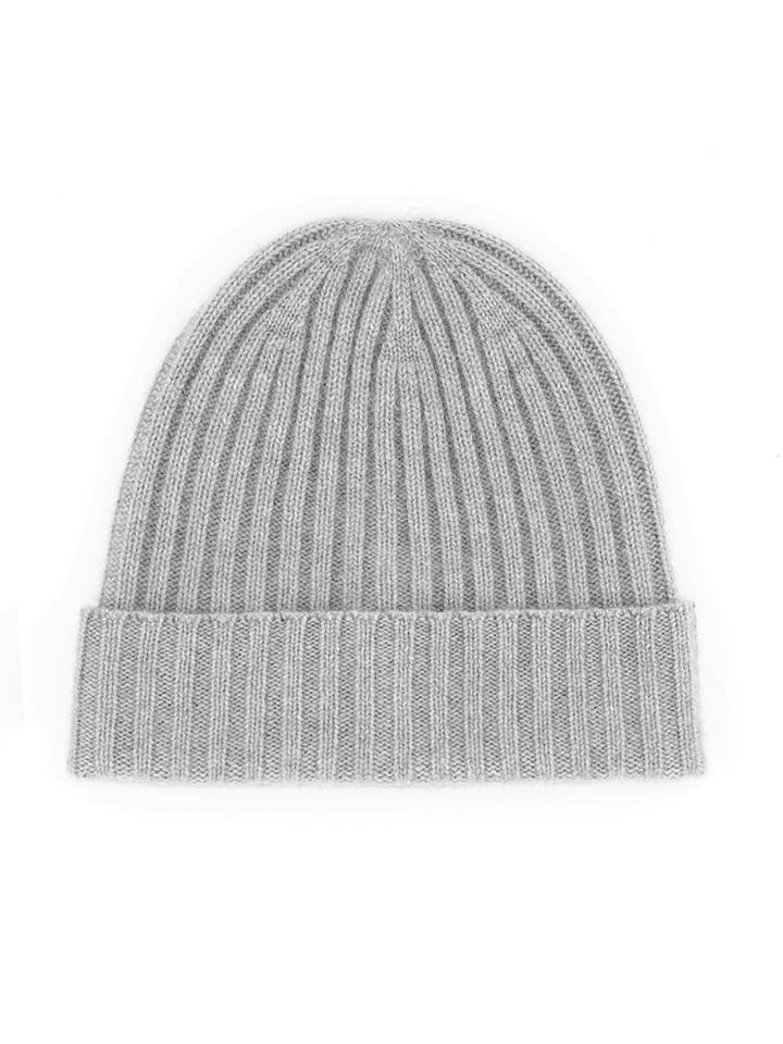 CXL by Christian Lacroix Kaszmirowa czapka beanie w kolorze szarym rozmiar: onesize