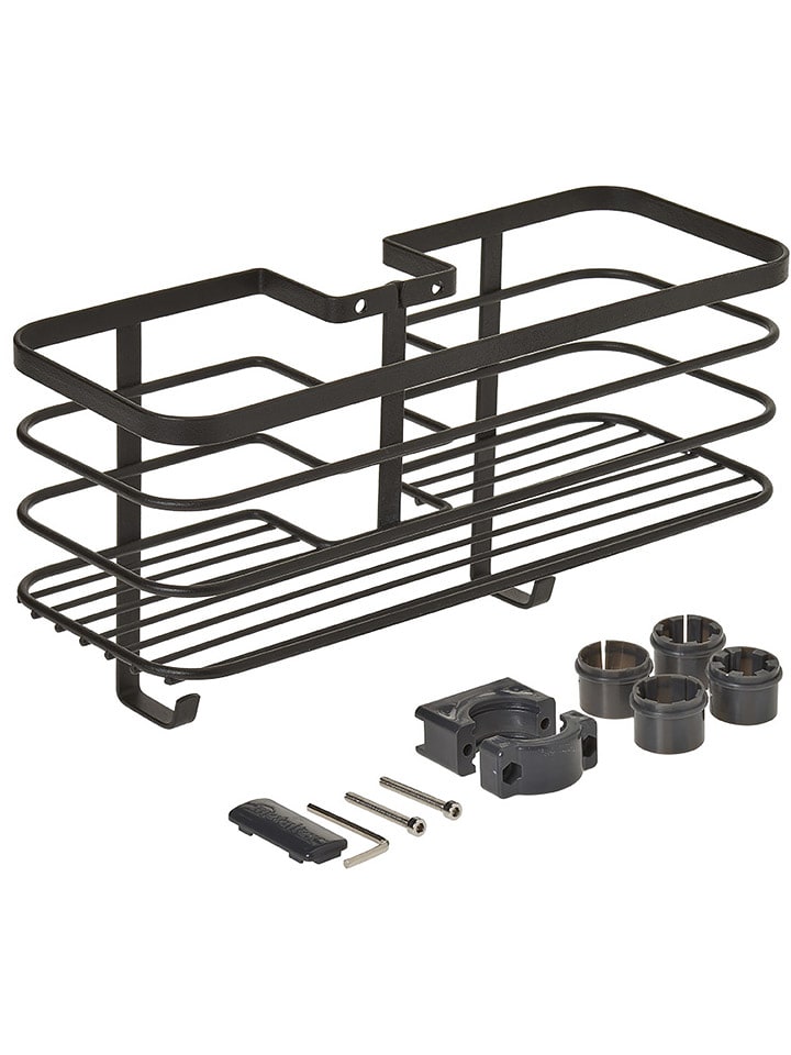 metaltex Półka prysznicowa "Origin" w kolorze czarnym - 29 x 15 x 11 cm rozmiar: onesize