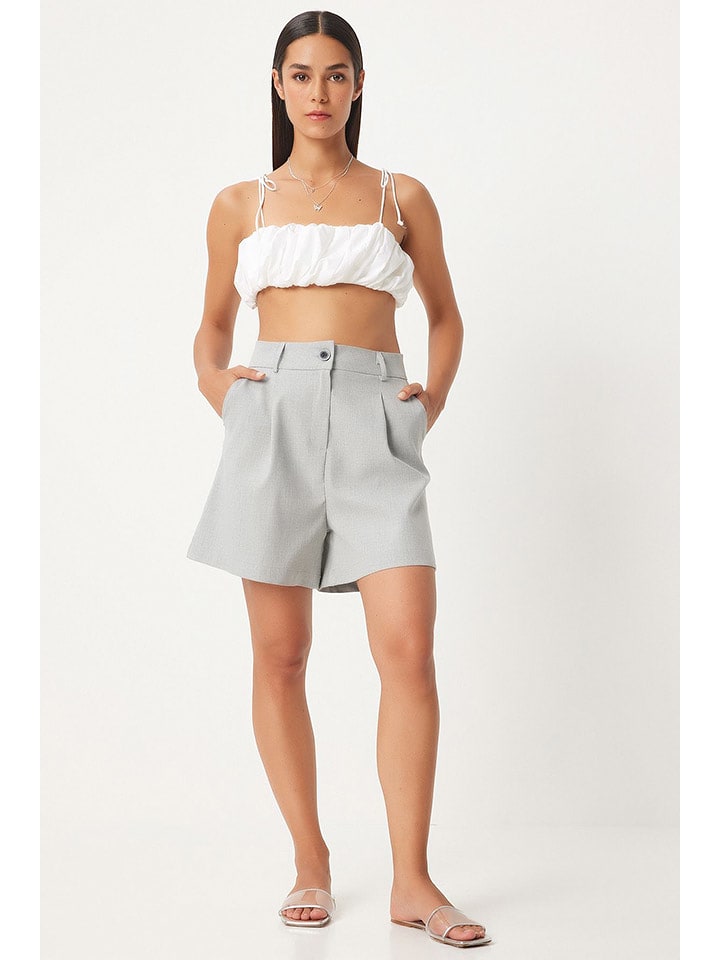 Happiness Istanbul Bermudy w kolorze szarym rozmiar: 38