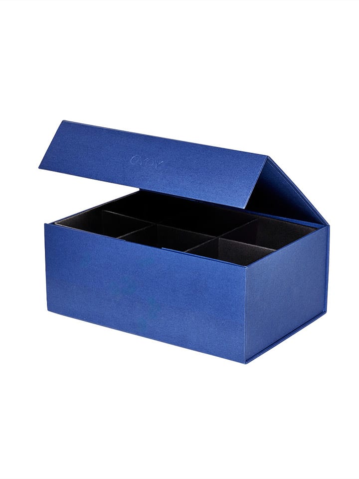 OYOY living design Pudełko "Hako" w kolorze niebieskim - 25 x 10,5 x 18 cm rozmiar: onesize