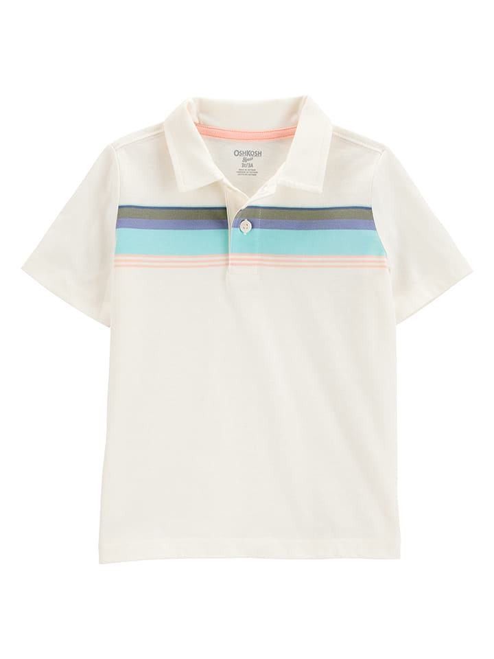OshKosh Koszulka polo w kolorze kremowym rozmiar: 92