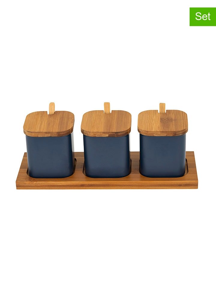 Chefware 4-częściowy zestaw w kolorze antracytowym - 29,8 x 10,5 x 9 cm rozmiar: onesize