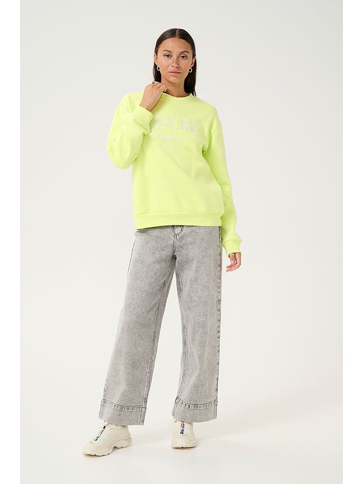 Kaffe Bluza "Viola" w kolorze jasnozielonym rozmiar: L